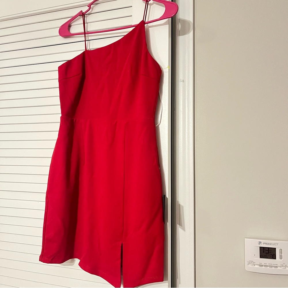 Lulu's Vibrant Red spaghetti Dress NWT - Picture 4 of 5